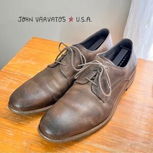 John Varvatos Lace Up Leather Oxford Smooth Toe